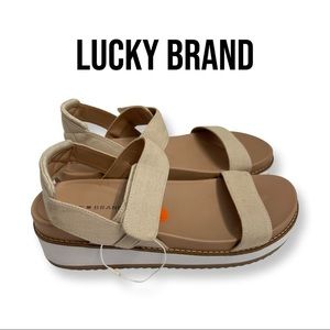 𝅺New Lucky Brand Platform Sandals Size 9